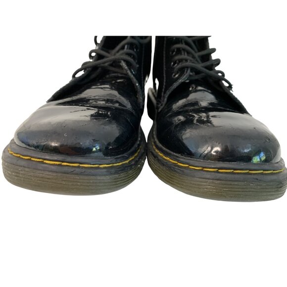 Dr. Martens Junior 1460 J Patent Leather Combat Boots Size 4 M / 5 L GUC 7482 - Picture 10 of 15